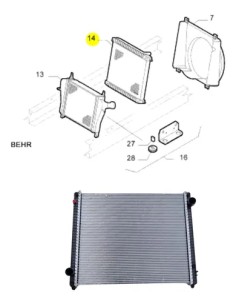 Radiador Agua Behr 2